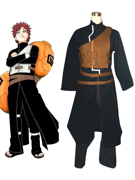 Naruto Shippuden Gaara Black Cosplay Costume